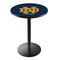 Holland Bar Stool Co 42" Blk Wrinkle Notre Dame (ND) Pub Table L214B4228ND-ND - alternate 1